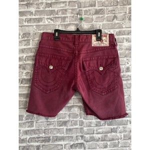 True Religion Jean shorts red denim-womens size 29